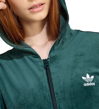 adidas Originals Cardigan - Velours - Aurivy/White