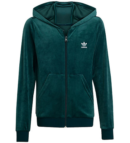 adidas Originals Cardigan - Velours - Aurivy/White