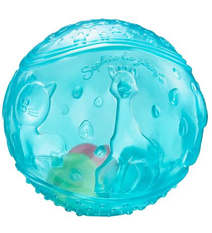 Balle Sensorielle Sophie la Girafe - 12 cm - Turquoise Transpare