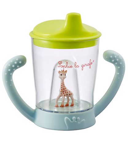 Sophie la Girafe Kopp m. Handtag/Pip - Transparent/Grön m. Sophi