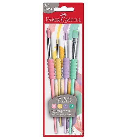 Faber-Castell Pinsel - 4 st. - Pastel