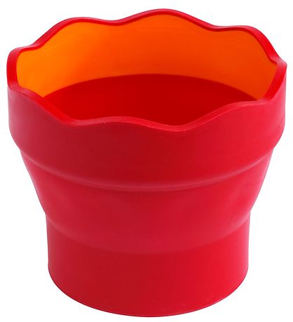 Faber-Castell Kopp For vann/børste - Click&Go - Rød