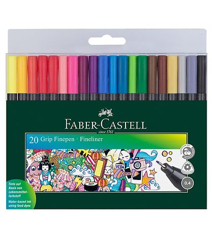 Faber-Castell Tússlitir - Fineliner - 20 Stk. - Multi
