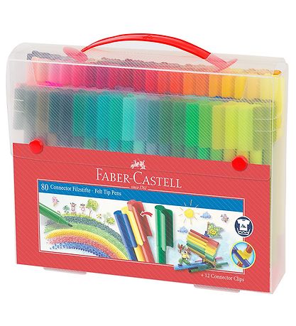 Faber-Castell Markers - Connector Case - 80 pcs. - Multi