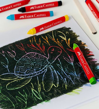 Faber-Castell Vaxlitir - 12 Stk. - Jumbo - Multi