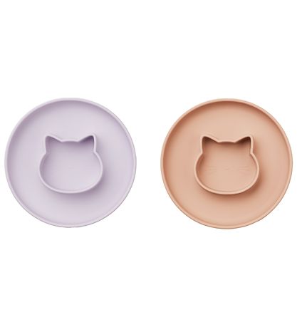 Liewood Teller - 2er-Pack - Silikon - Gordon - Katze - Light La