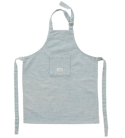 OYOY Apron - Mini - Gobi - White/Dusty Blue