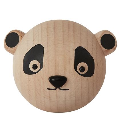 OYOY Snagi - 4x4x4 cm - Mini - Panda - Náttúrulegt