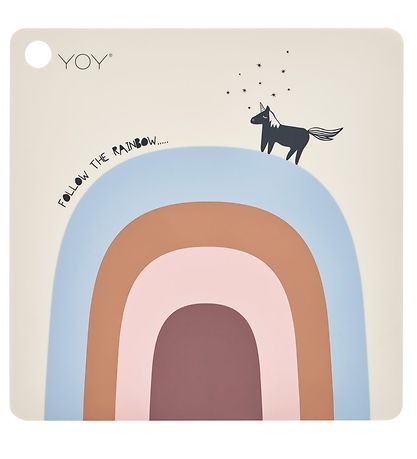 OYOY Diskamotta - Fylgstu með Rainbow - Drapplitað