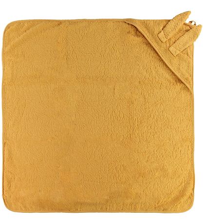 Pippi Baby Hooded Towel - 83x83 - Mineral Yellow