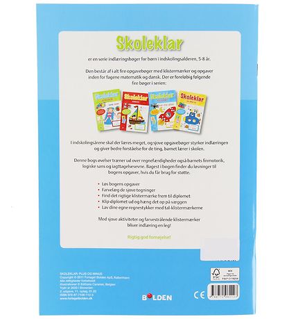 Forlaget Bolden Book w. Stickers - Skoleklar: Plus Og M - Danish