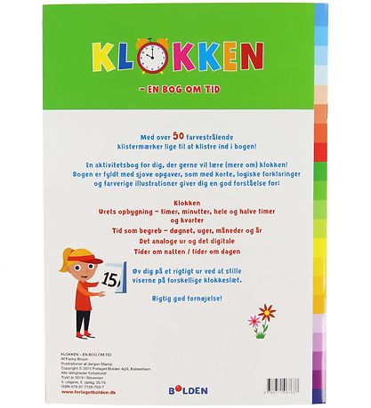 Forlaget Bolden Book w. Stickers - Klokken - En Bog Om  - Danish