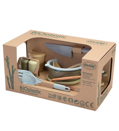 Dantoy BIO Plastic Eldhús sett - 11 Partar - Pastel