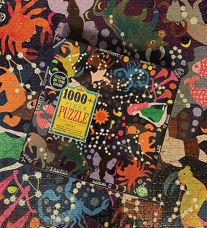 Eeboo Glow In The Dark Puzzle - 1000 Pieces - Zodiac