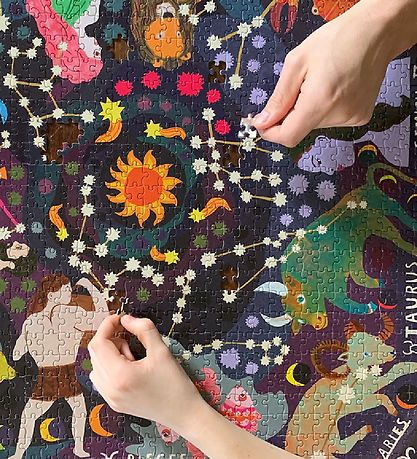 Eeboo Glow In The Dark Puzzle - 1000 Pieces - Zodiac