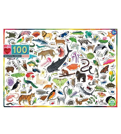Eeboo Puzzle - 100 Pieces - Beautiful World