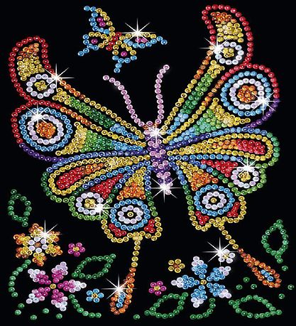 Sequin Art Paillettenbild - Amber - Schmetterling
