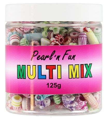 Pearl'n Fun Perlur - 125 grömm- Marglitað