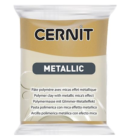 Cernit Fjölliða Leir - Málmlitað - Dökkt Gull