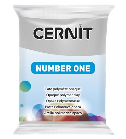 Cernit Fjölliða Leir - Number One - Grátt