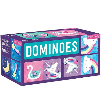Mudpuppy Dominoes - Unicorn
