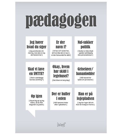 Dialægt Poster - 30x42 - Pædagogen