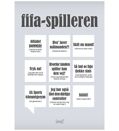 Dialægt Poster - 30x42 - Fifa-Spilleren