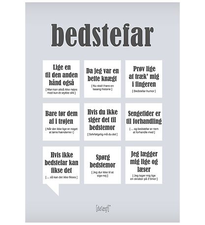 Dialægt Poster - 30x42 - Grootvader