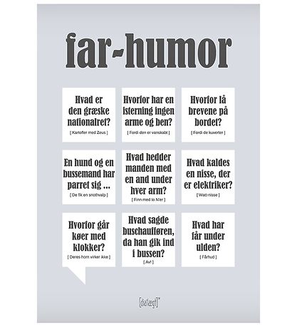 Dialægt Poster - 30 x 42 - Papa-Humor