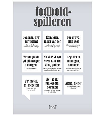 Dialægt Poster - 30x42 - The football player