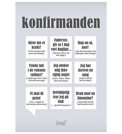 Dialægt Veggspjald - 30x42 - Staðfestingurinn