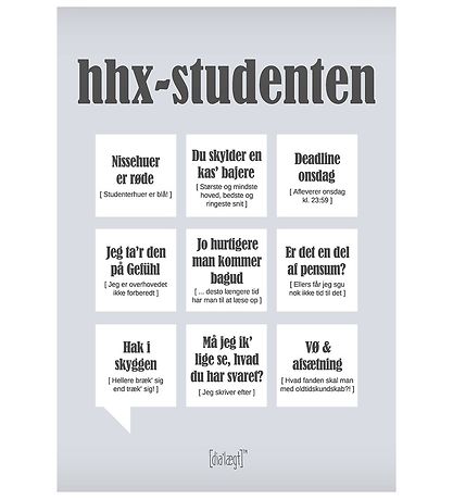 Dialægt Poster - 30x42 - The HHX Student