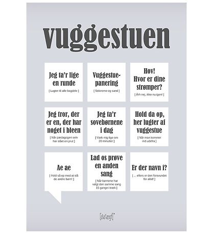 Dialægt Veggspjald - 30x42 - Leikskólinn