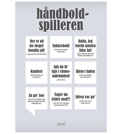 Dialægt Veggspjald - 50x70 - Handboltamaðurinn