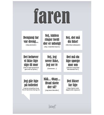 Dialægt Affisch - 50x70 - Faran