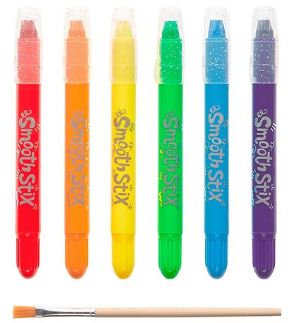 Ooly Värikynä - Vesivärit - Smooth Stix - 6 kpl
