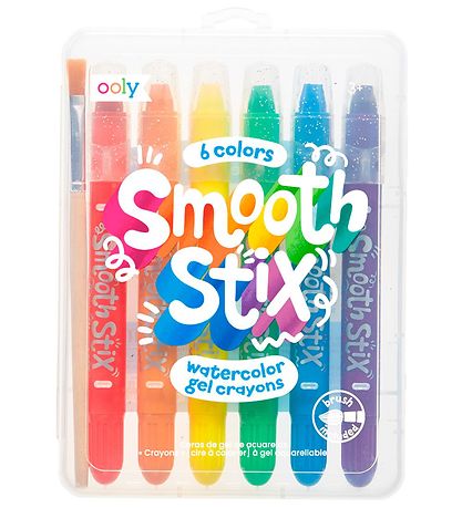 Ooly Värikynä - Vesivärit - Smooth Stix - 6 kpl