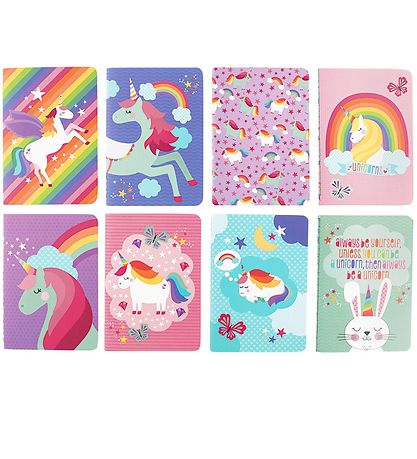 Ooly Mini Notepads - 8-pack - Unique Unicorns