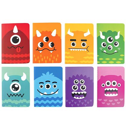 Ooly Mini Notepads - 8-pack - Monster