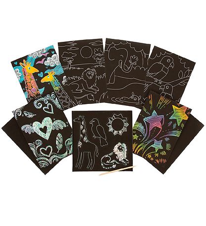 Ooly Scratch and Scribble Set - Fantastic Dragons