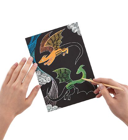 Ooly Scratch and Scribble Set - Fantastic Dragons