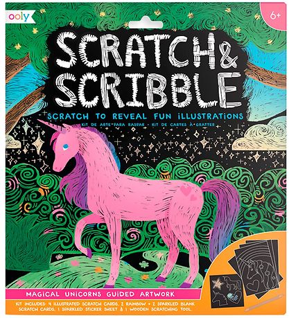 Ooly Scratch and Scribble Set - Magical Unicorns