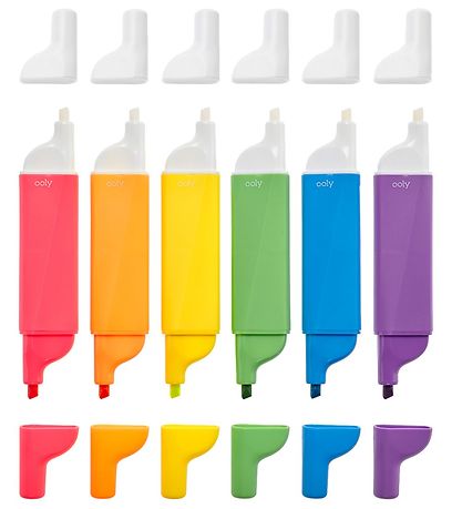 Ooly Erasable Highlighters - 6 pcs - Multicolour