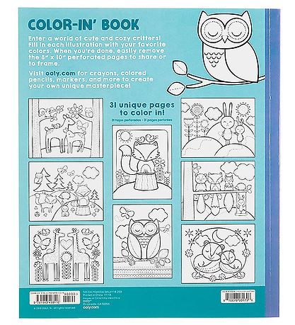 Ooly Colouring Book - Little Cozy Critters