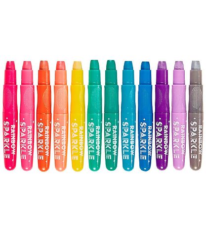 Ooly Vaxlitir - Vatnslitir - Rainbow Glitrandi - 12 Stk.