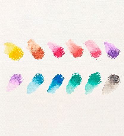 Ooly Vaxlitir - Vatnslitir - Rainbow Glitrandi - 12 Stk.