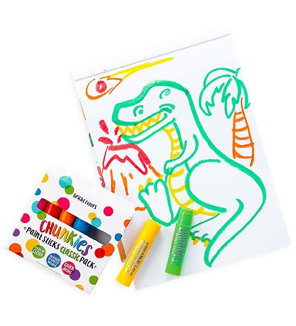 Ooly Jumbo Markers - Chunkies Paint Sticks - 6 pcs - Multicolour
