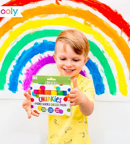 Ooly Jumbo Markers - Chunkies Paint Sticks - 6 pcs - Multicolour