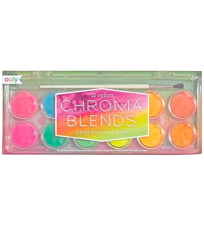 Ooly Vesivärit - Chroma Blends - 12 kpl - Neon