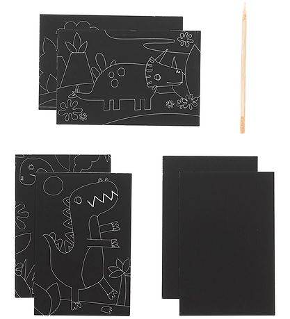 Ooly Scratch and Scribble Mini Set - Dino Days